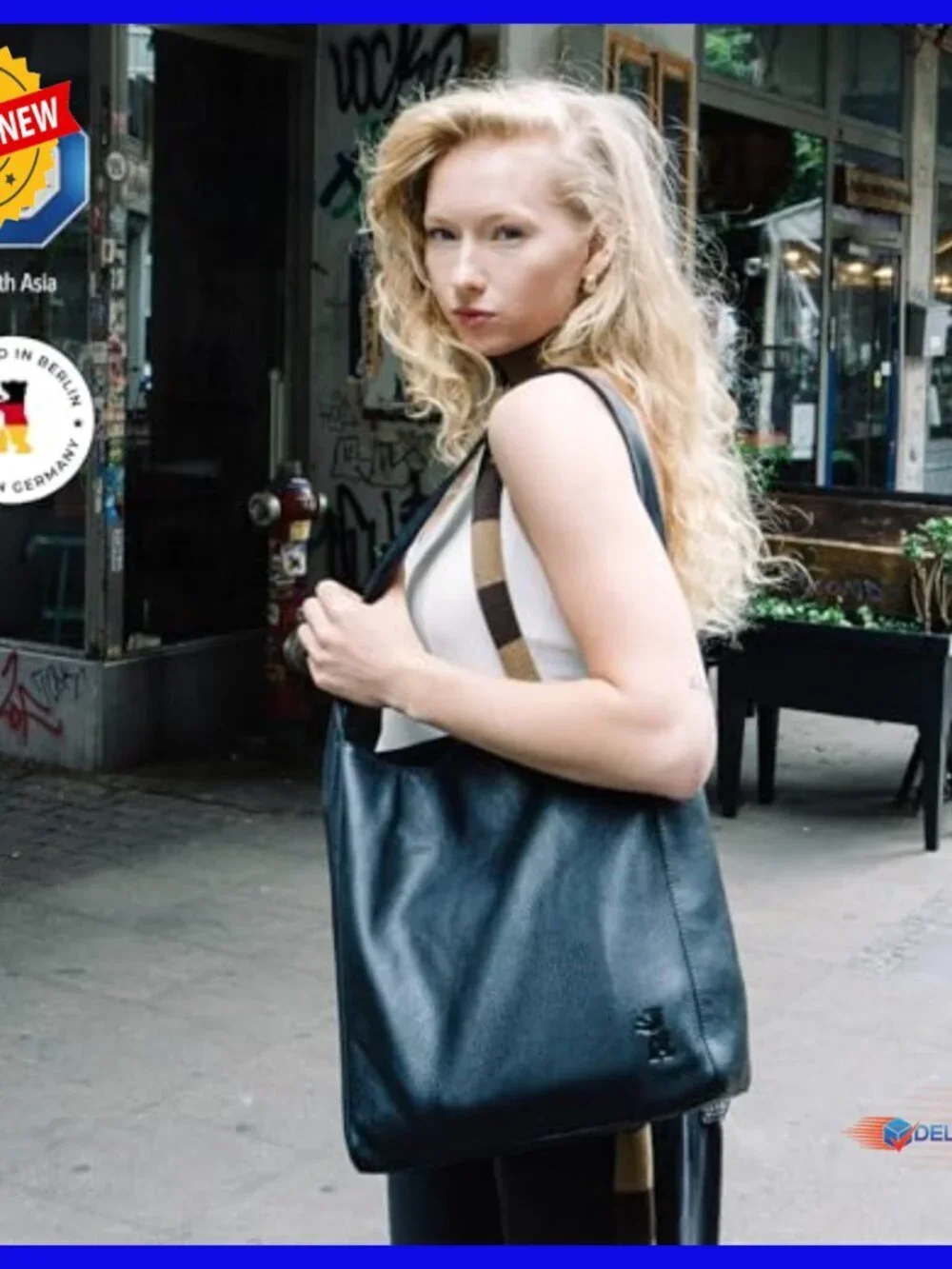 Premium Leather Hobo Tote Shoulder Bag for Women Spacious Everyday Use